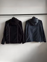 Load image into Gallery viewer, KRC RIPSTOP TRACK JACKET BLACK