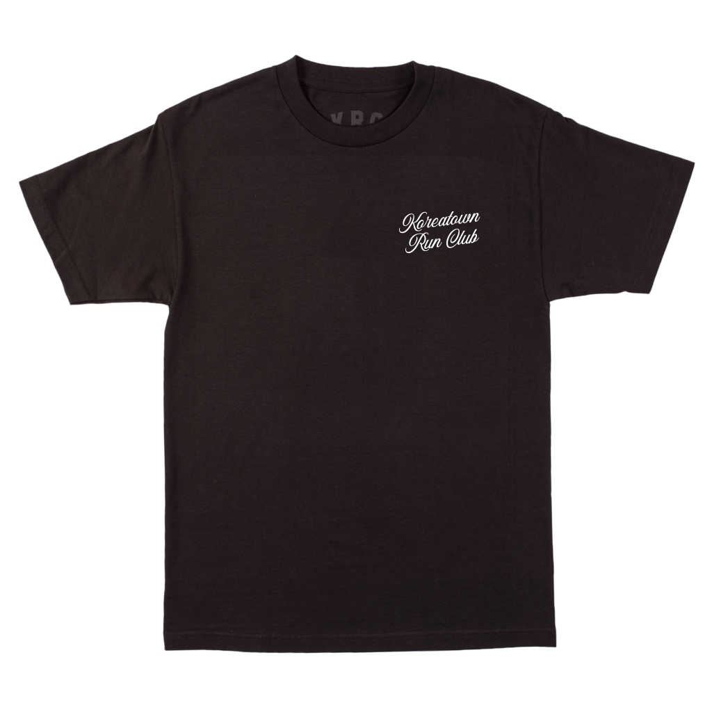 KRC AID STATION T-SHIRT IN BLACK – Koreatown Run Club