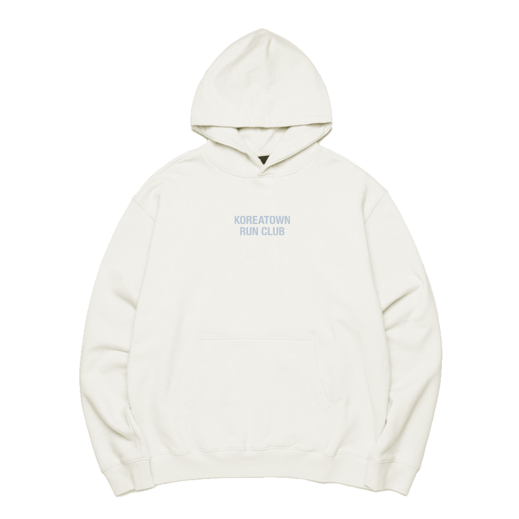 KRC CLASSIC TERRY HOODIE IN OFF WHITE – Koreatown Run Club