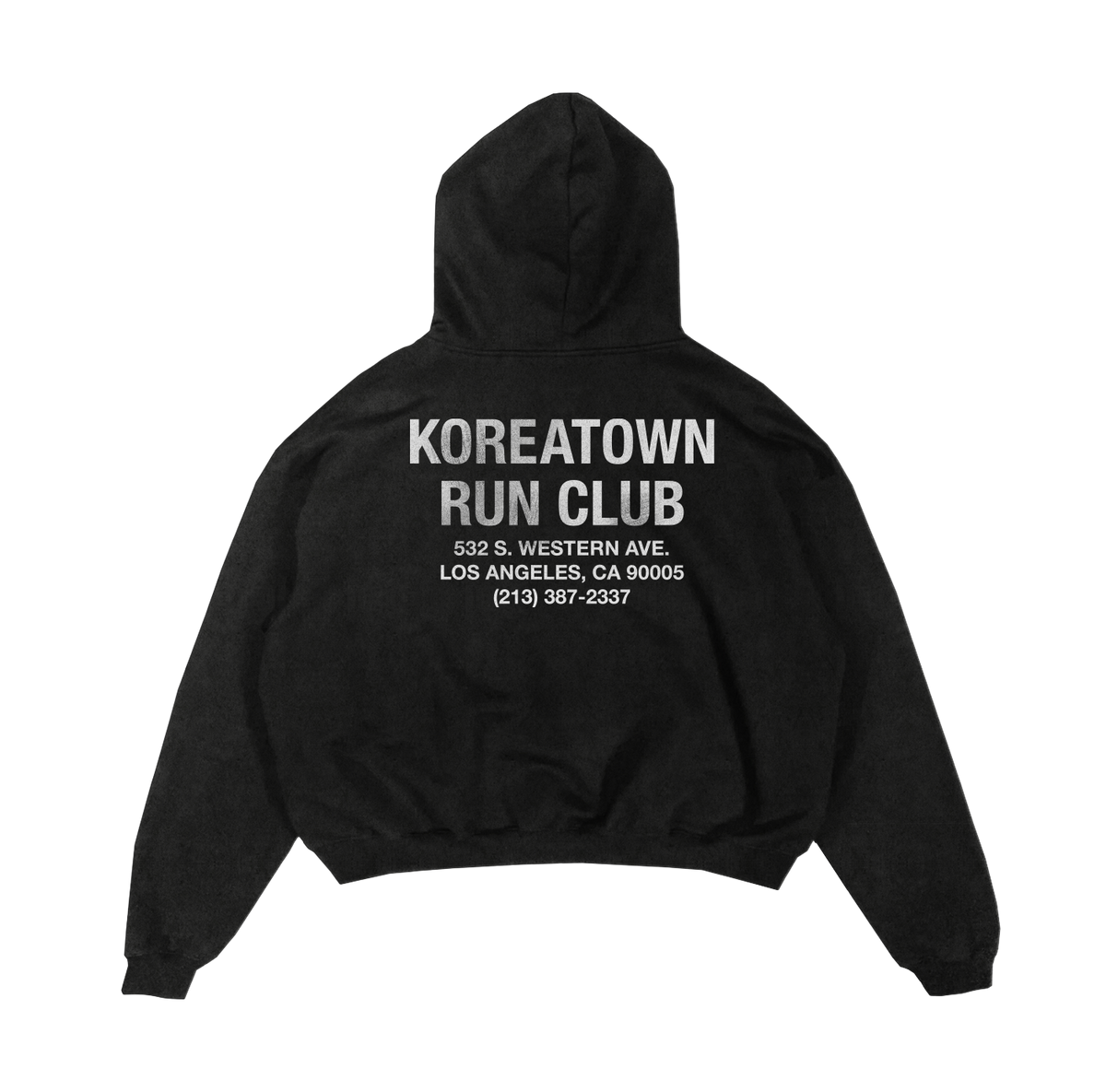 KRC CLASSIC HOODIE IN WASHED BLACK – Koreatown Run Club