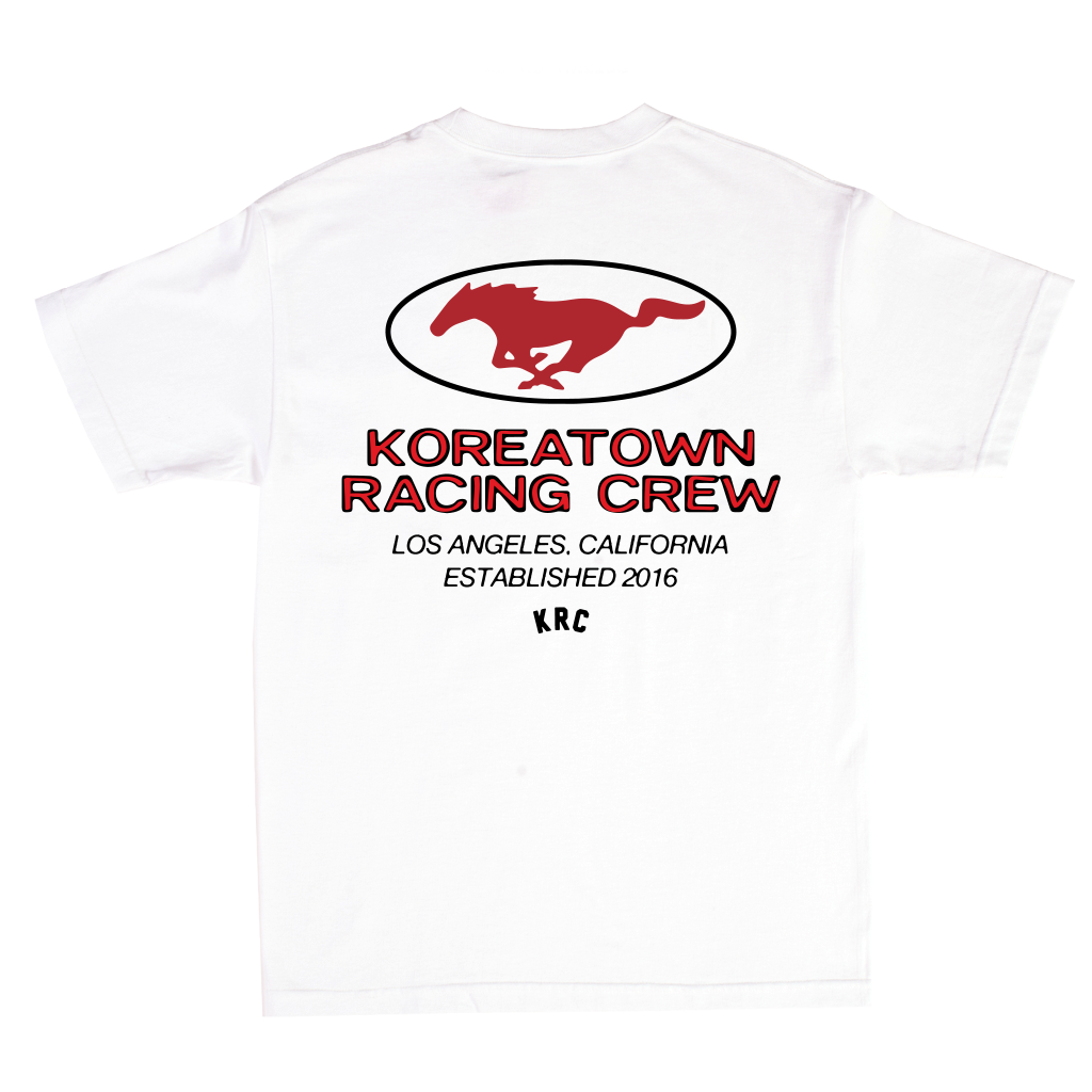 KRC RACE CREW T-SHIRT WHITE