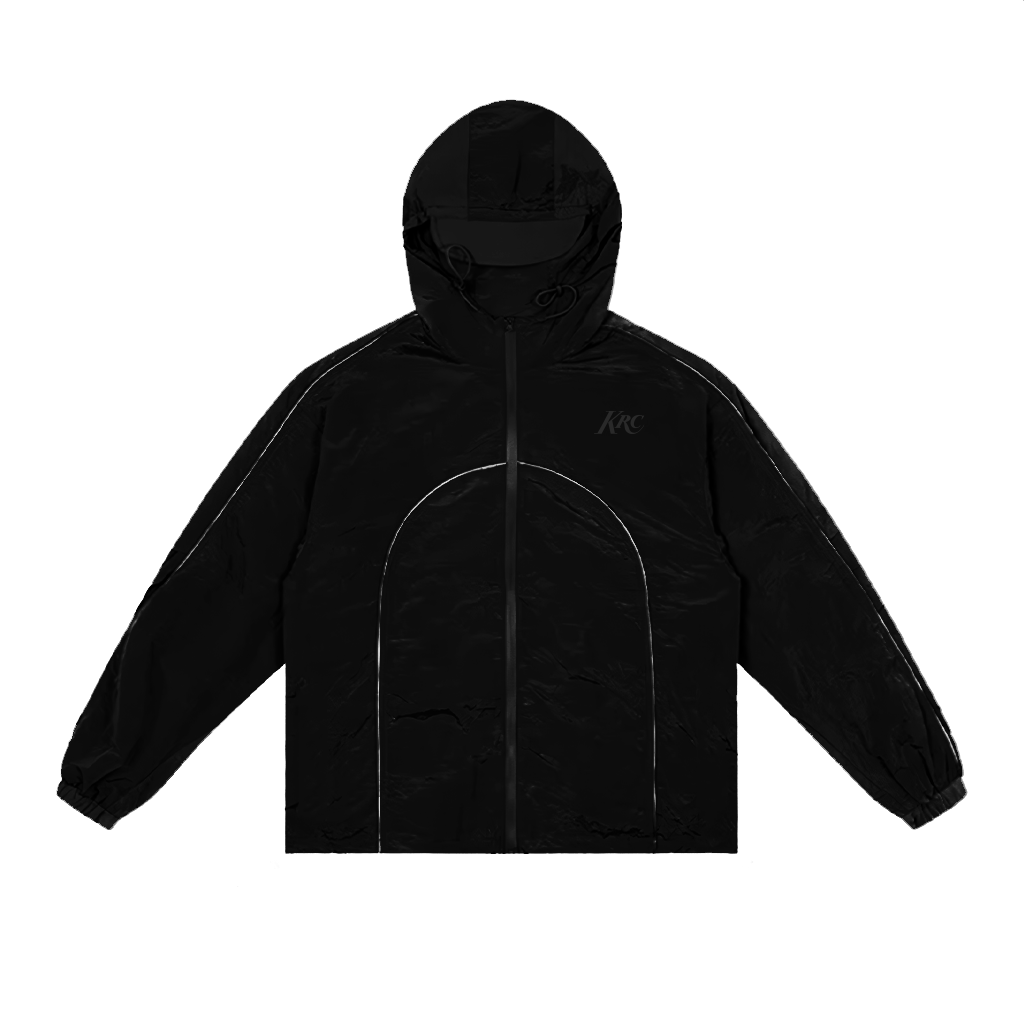 LQQK Studio☆NYLON TRACK JACKET ☆BLACK LQQK STUDIO NYLON TRACK JACKET BLACK | TODAY CLOTHING