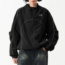 Load image into Gallery viewer, KRC RIPSTOP TRACK JACKET BLACK