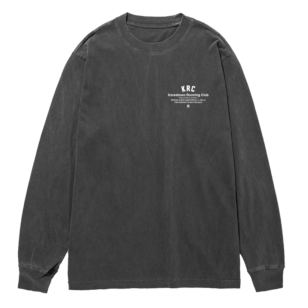KRC NFS OVERDYE LONG SLEEVE GREY – Koreatown Run Club