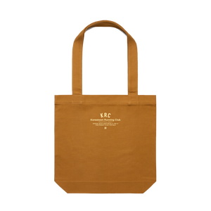 KRC CANVAS CARRIE TOTE IN CAMEL