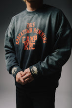 Load image into Gallery viewer, KRC CAMP 2016 WASHED CREWNECK IN NAVY