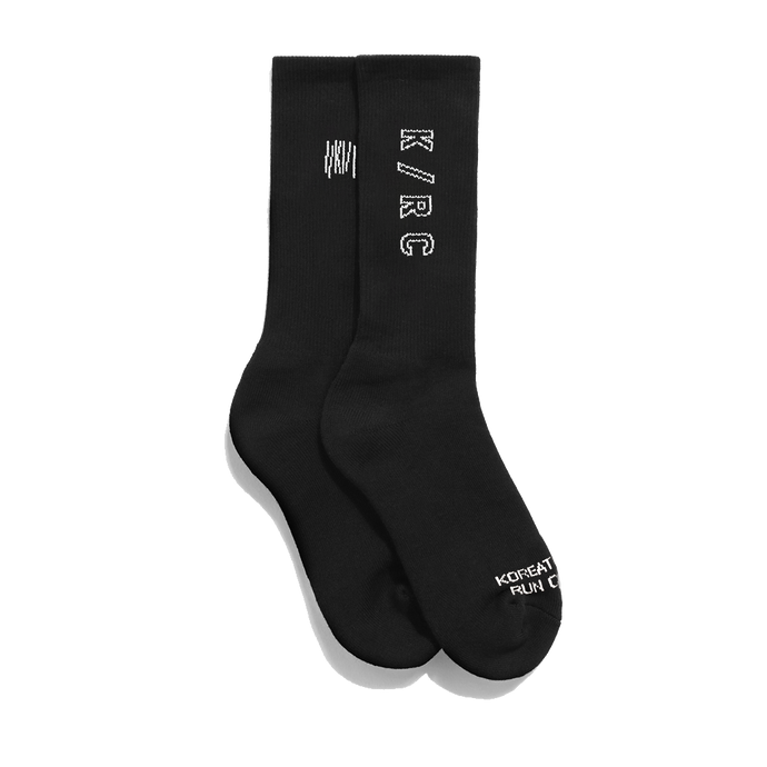 KRC: BLACK/WHITE LOGO CREW SOCKS II