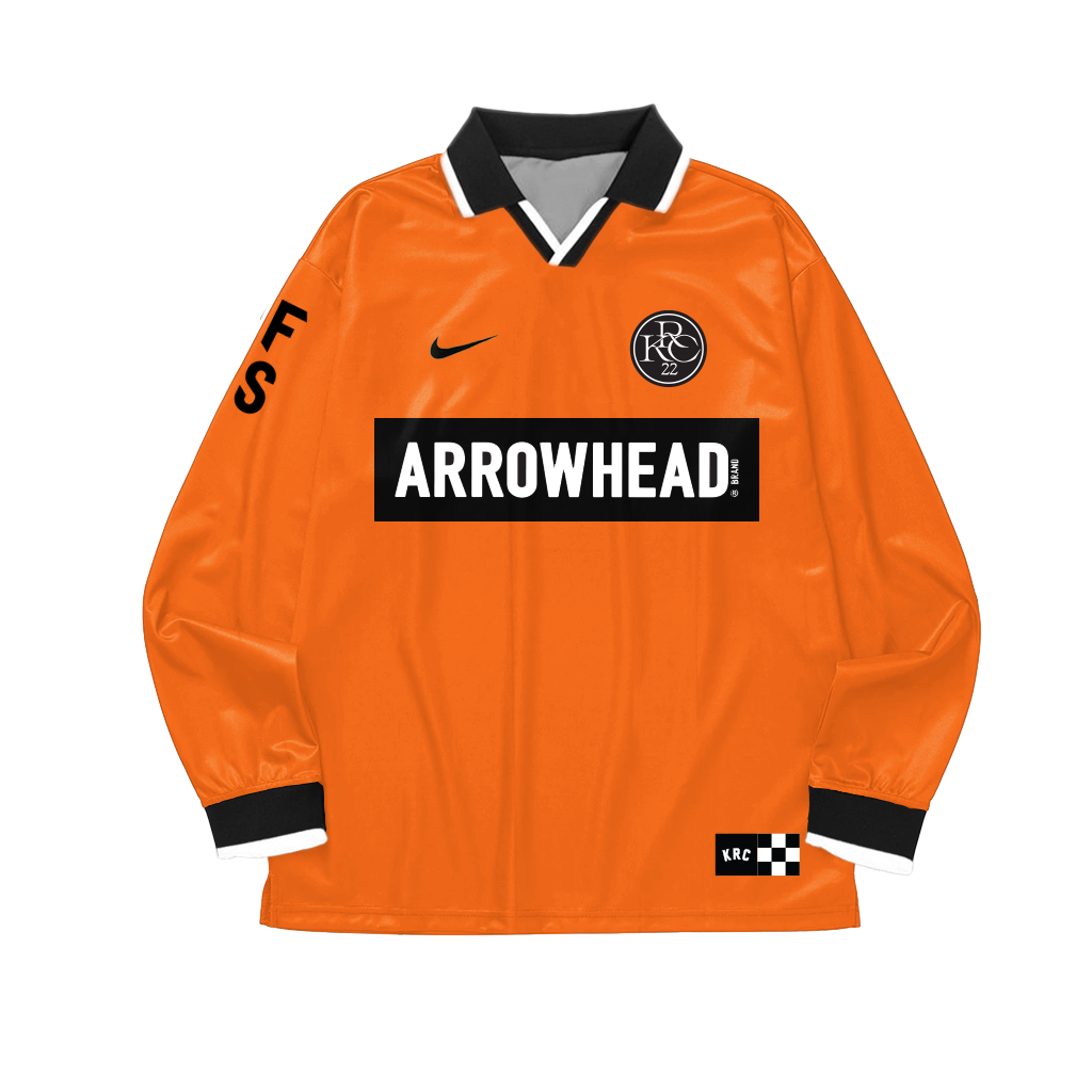 Orange soccer shirt hotsell