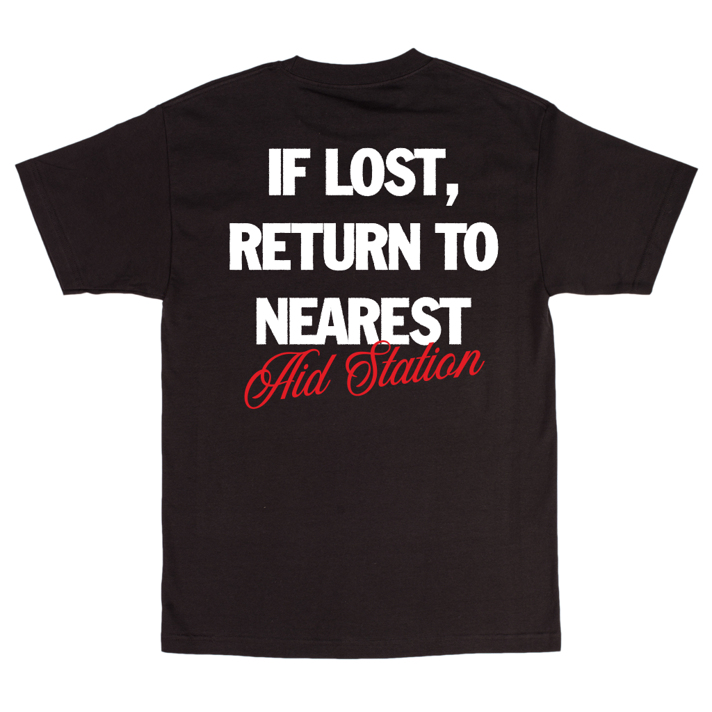 KRC AID STATION T-SHIRT IN BLACK – Koreatown Run Club