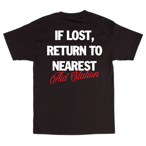 KRC AID STATION T-SHIRT IN BLACK – Koreatown Run Club