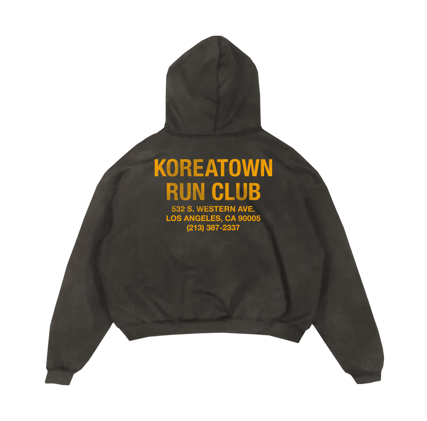 ★RAIMENT★VINTAGE WASHED GALLERY CLUB HOODIE KRC CLASSIC HOODIE IN WASHED GREY – Koreatown Run Club