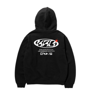 KRC OVAL HOODIE IN BLACK – Koreatown Run Club