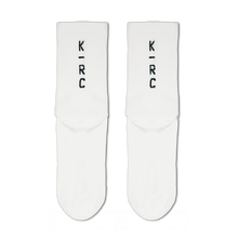 Load image into Gallery viewer, KRC: LOGO PERFORMANCE 2024 SOCKS IN WHITE