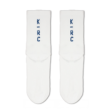 Load image into Gallery viewer, KRC: LOGO PERFORMANCE 2024 SOCKS IN WHITE / NAVY