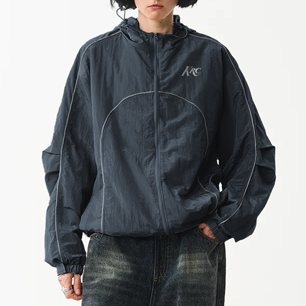KRC RIPSTOP TRACK JACKET BLUE – Koreatown Run Club KRC RIPSTOP TRACK JACKET BLUE – Koreatown Run Club