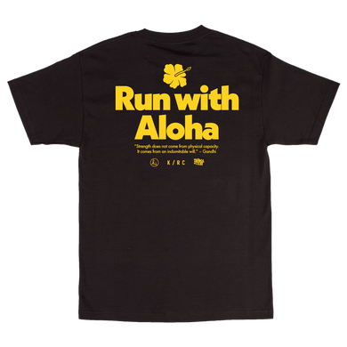 IN4MATION x KRC: ALOHA T-SHIRT BLACK AND YELLOW