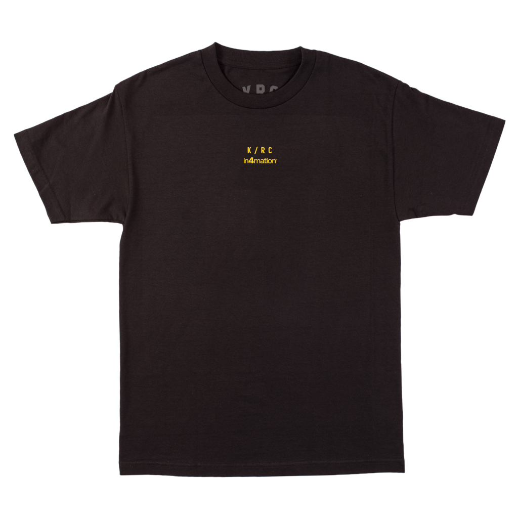 in4mation ブラックメタルボトルALOHA IN4MATION x KRC: ALOHA T-SHIRT BLACK AND YELLOW – Koreatown Run Club