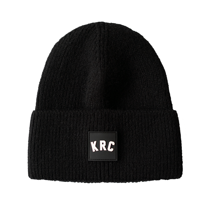 KRC BLACK PATCH BEANIE