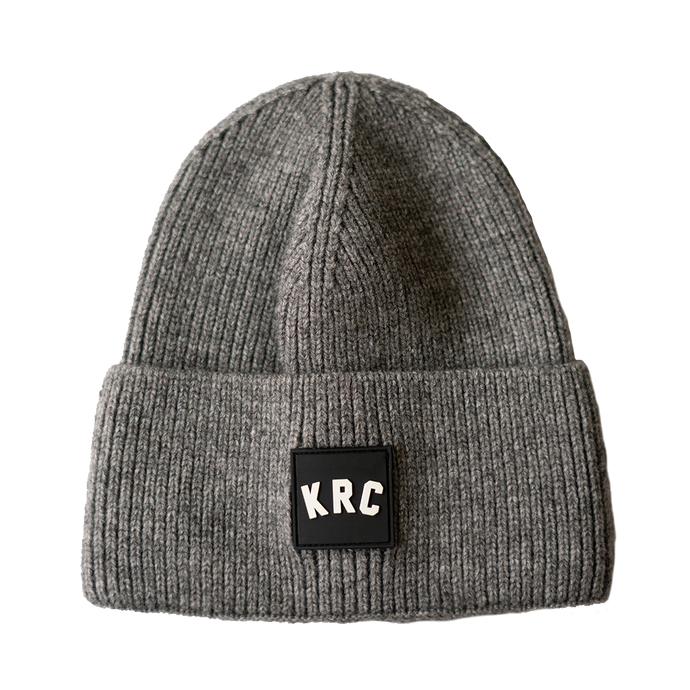 KRC GREY PATCH BEANIE