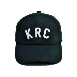 KRC: WOOL SEWN LOGO CAP IN GREEN
