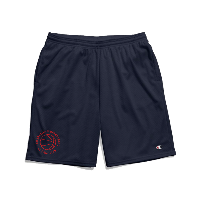 KOREATOWN BASKETBALL NAVY MESH SHORTS