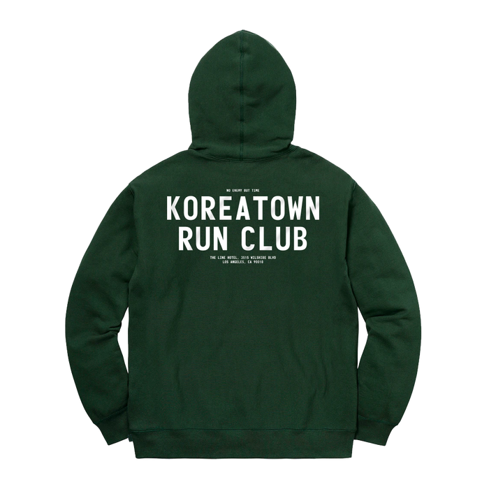 KRC LINE HOTEL HOODIE IN GREEN
