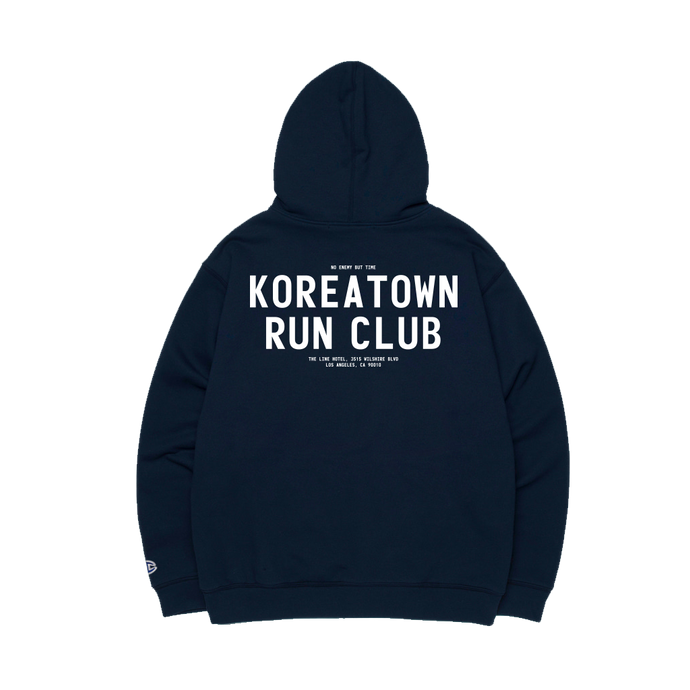 KRC LINE HOTEL HOODIE IN NAVY