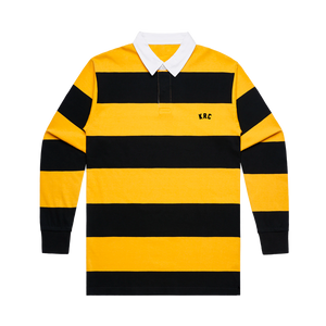 KRC EMBROIDERED RUGBY IN BLACK/YELLOW