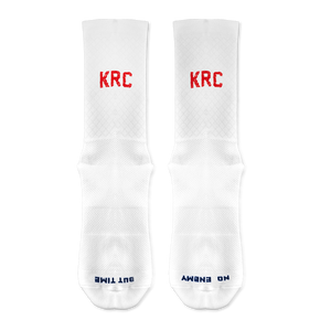 KRC: LOGO PERFORMANCE SOCKS IN WHITE