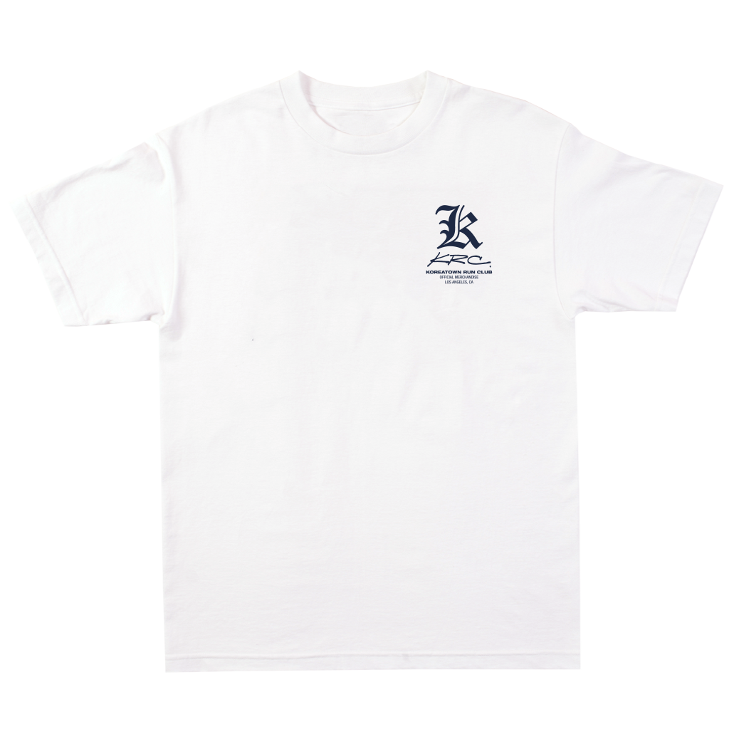 【OPENING PROJECT】 Courir T Shirt - White KRC SHOE T-SHIRT IN WHITE – Koreatown Run Club