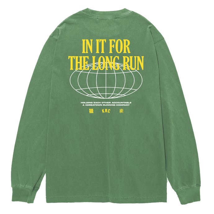 KRC LONG RUN OVERDYE LONG SLEEVE IN CLOVER