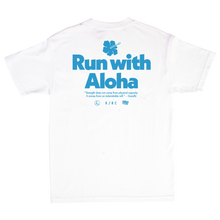 Load image into Gallery viewer, IN4MATION x KRC: ALOHA T-SHIRT WHITE AND TEAL