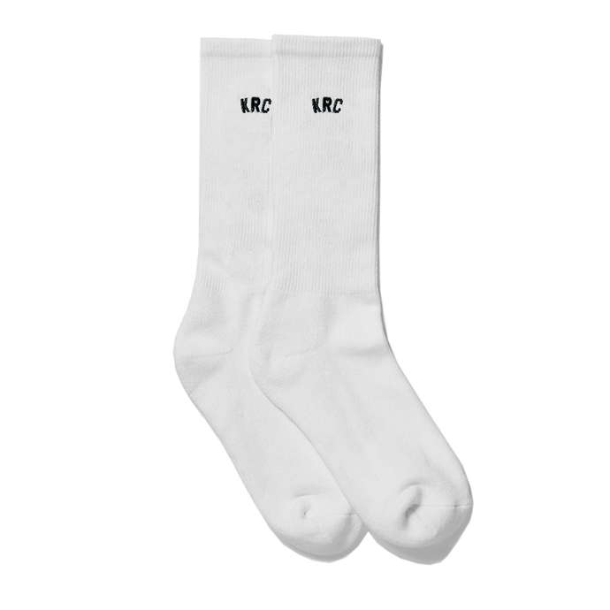 KRC: EMBROIDERED LOGO CREW SOCKS